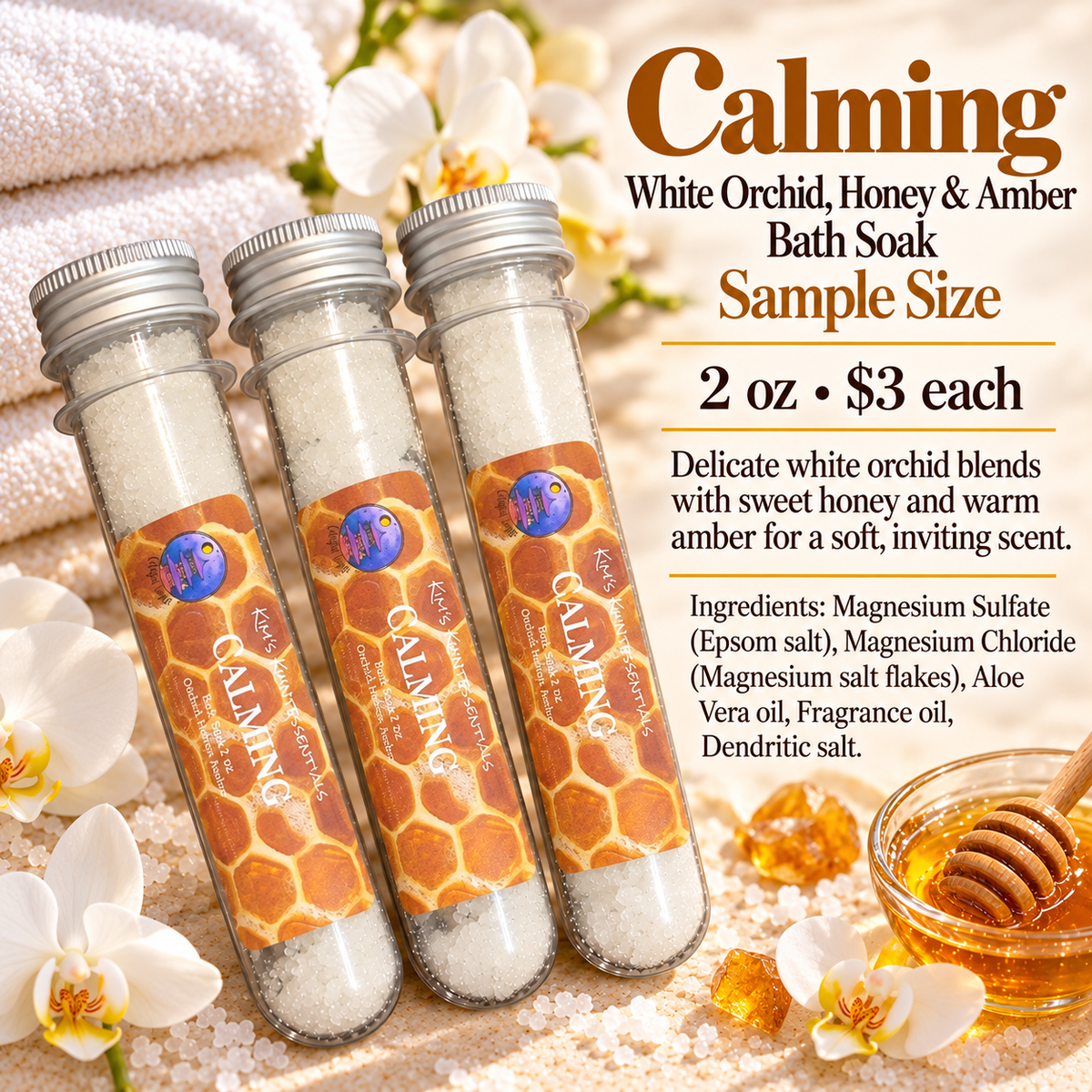 Calming - Bath Soak Sample - 2 oz