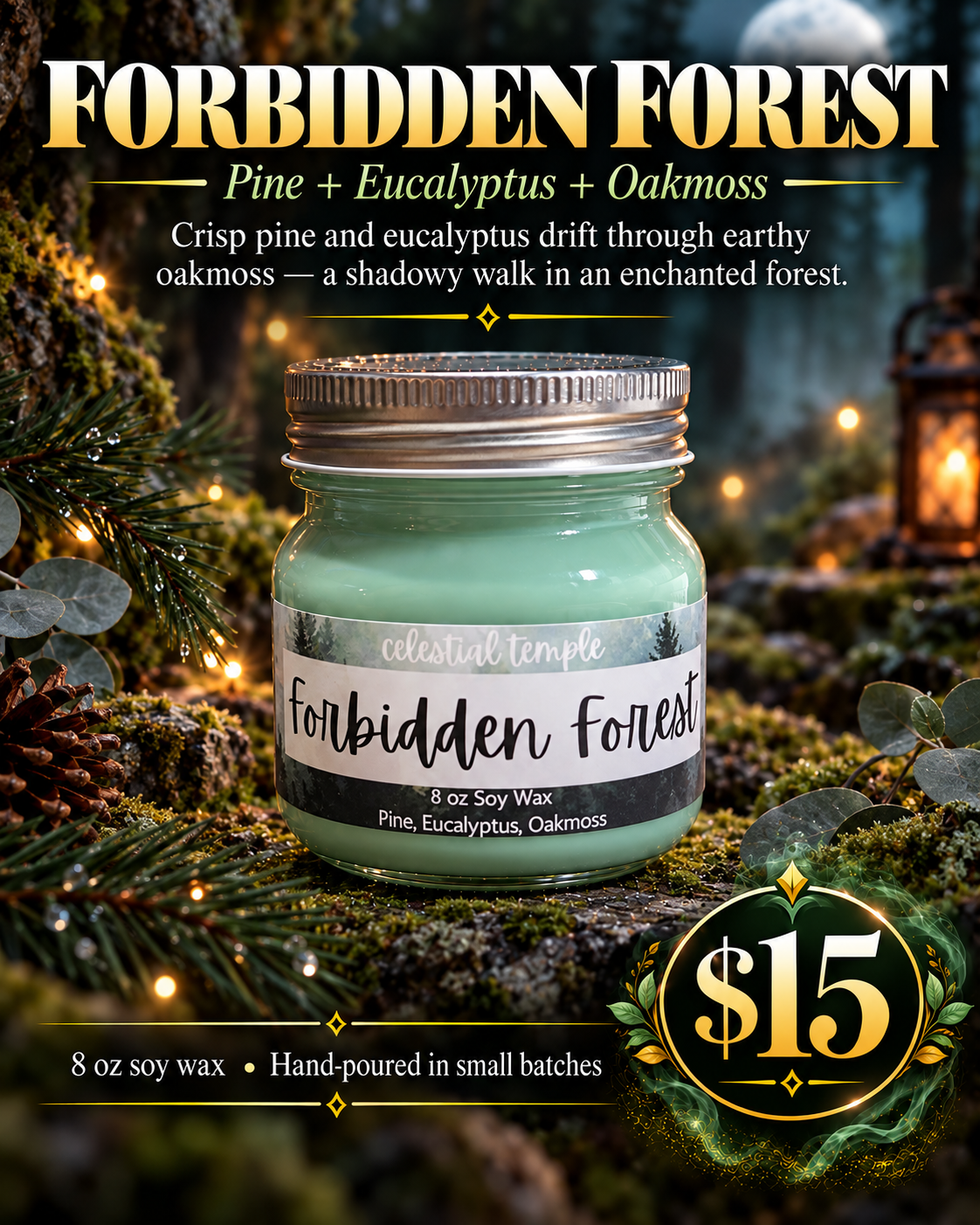 Forbidden Forest | 8 oz Soy Candle