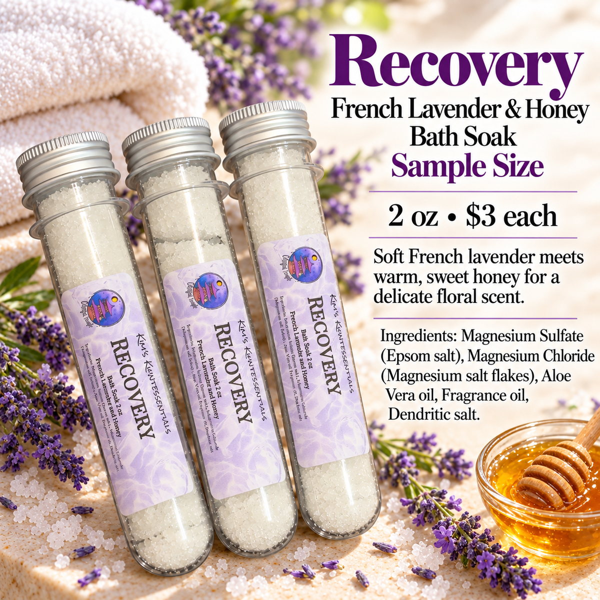 Recovery - Bath Soak Sample - 2 oz
